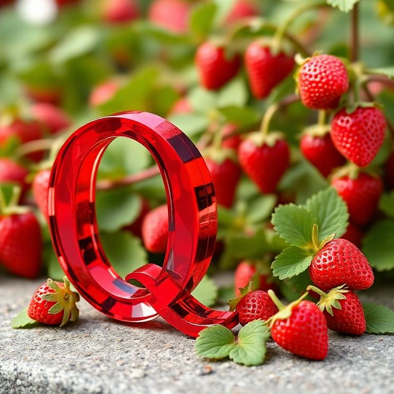 Strawberries — litera Q