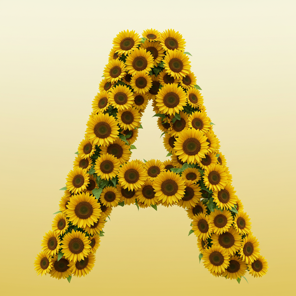 Sunflower 3 — litera A (wariant 2)