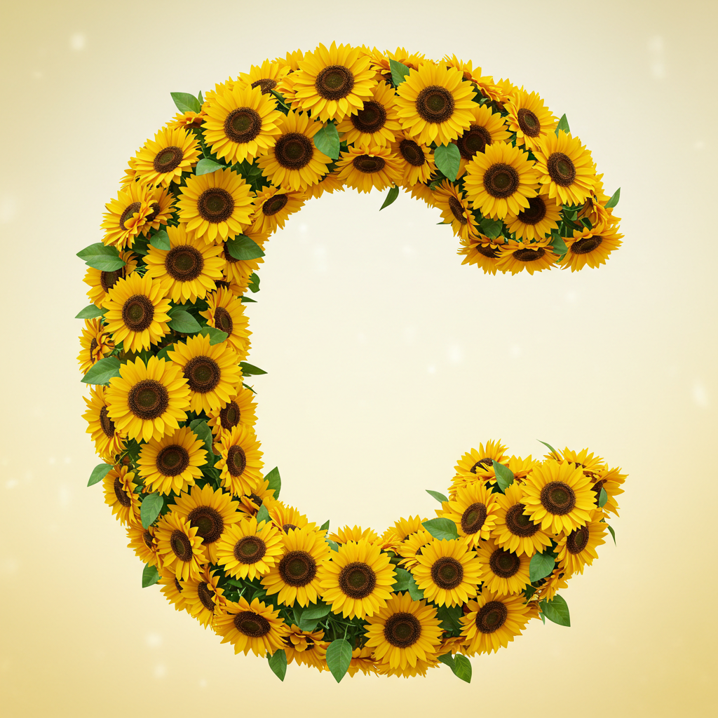 Sunflower 3 — litera C (wariant 2)