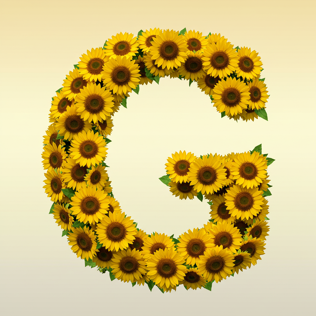 Sunflower 3 — litera G (wariant 2)
