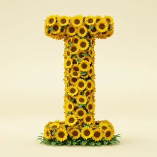 Sunflower 3 — litera I (wariant 2)
