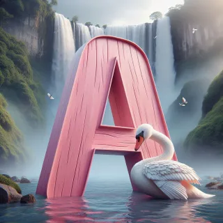 Swan — litera A (wariant 2)