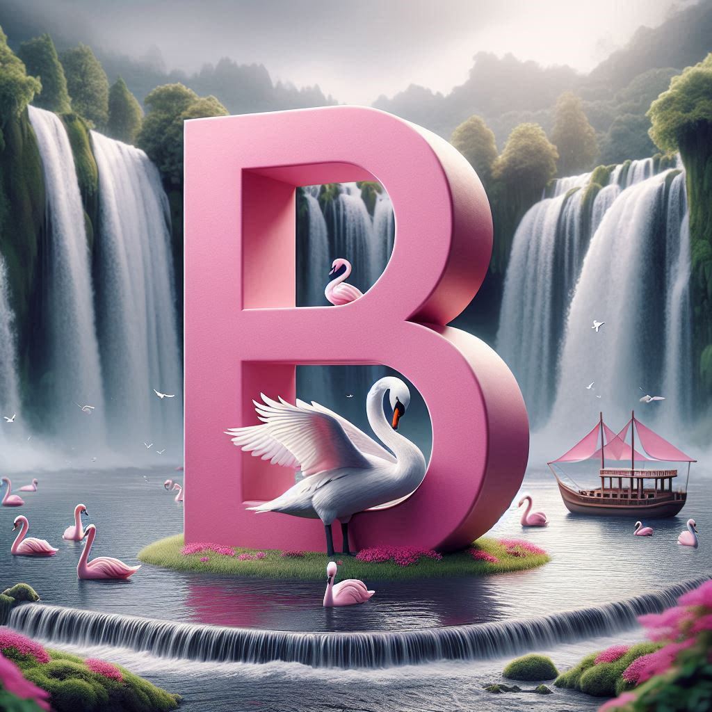 Swan — litera B (wariant 2)