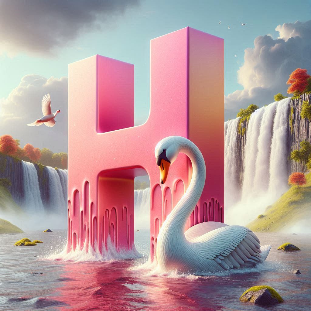 Swan — litera H (wariant 2)