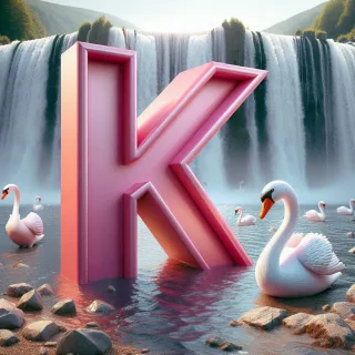 Swan — litera K (wariant 2)