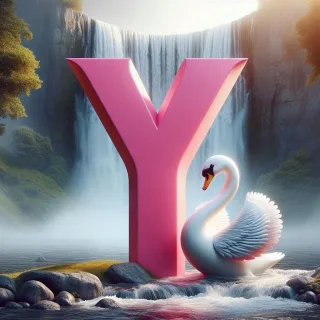Swan — litera Y (wariant 2)