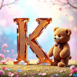 Teddy bear — litera K
