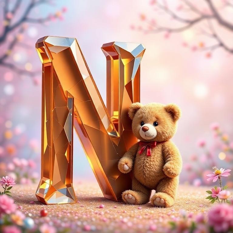 Teddy bear — litera N