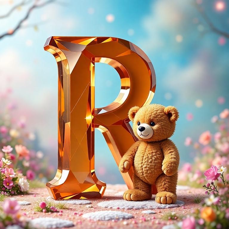 Teddy bear — litera R