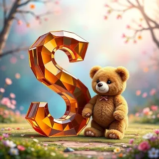 Teddy bear — litera S