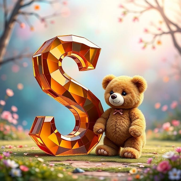 Teddy bear — litera S