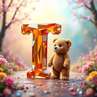 Teddy bear — litera T