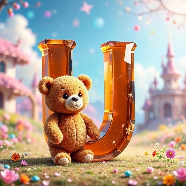 Teddy bear — litera U