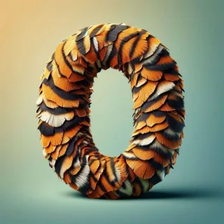 Tiger leather — litera O