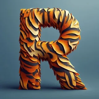 Tiger leather — litera R
