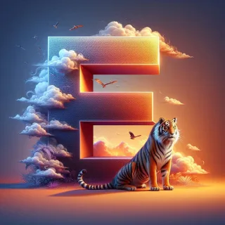 Tigers — litera E (wariant 2)