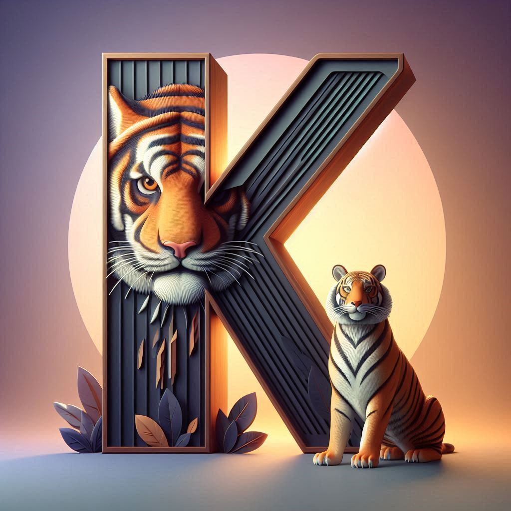 Tigers — litera K (wariant 2)