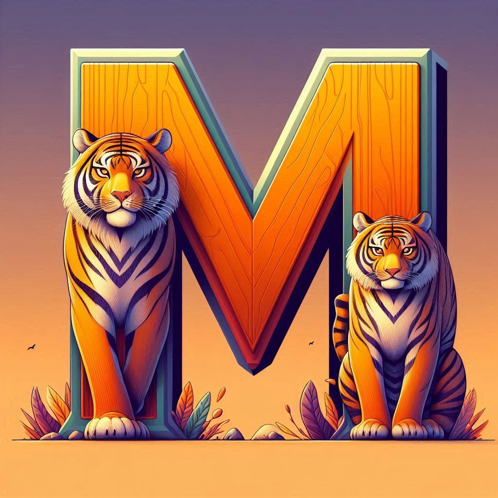 Tigers — litera M (wariant 2)