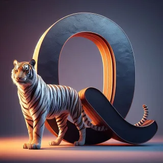 Tigers — litera Q (wariant 2)