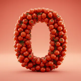 Tomatoes — litera O (wariant 2)
