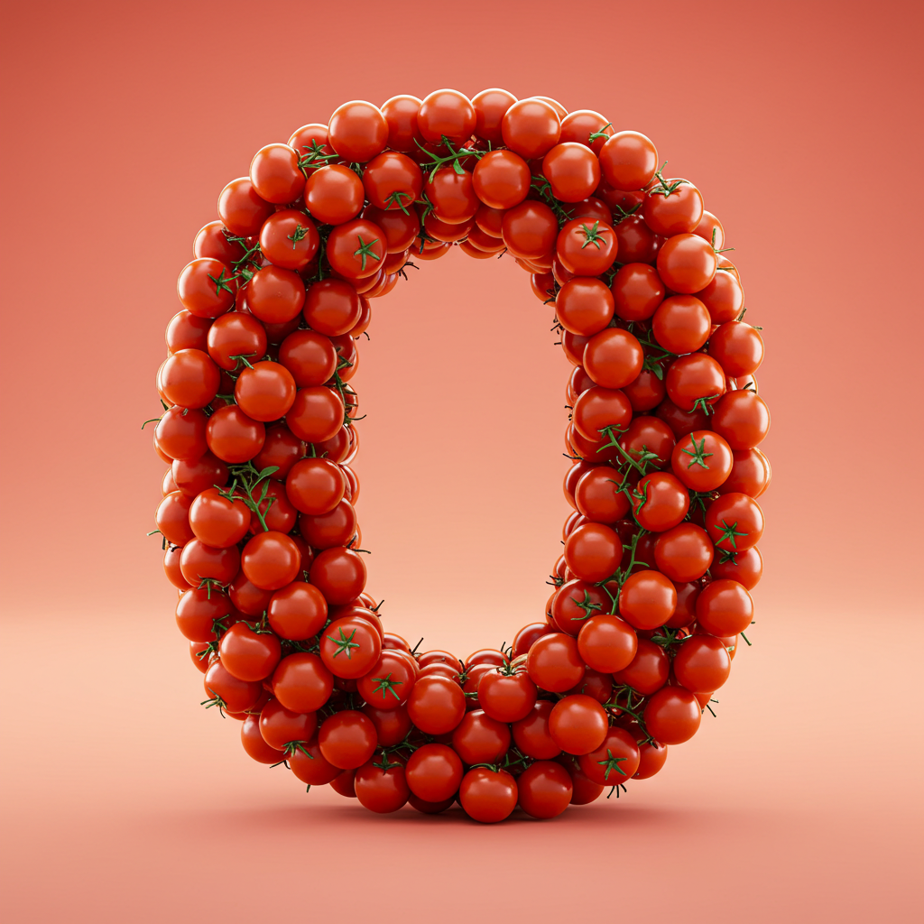 Tomatoes — litera O (wariant 2)