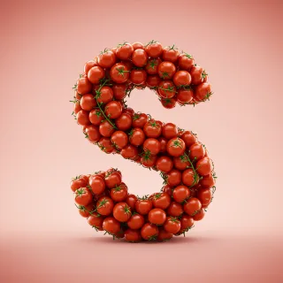 Tomatoes — litera S (wariant 2)