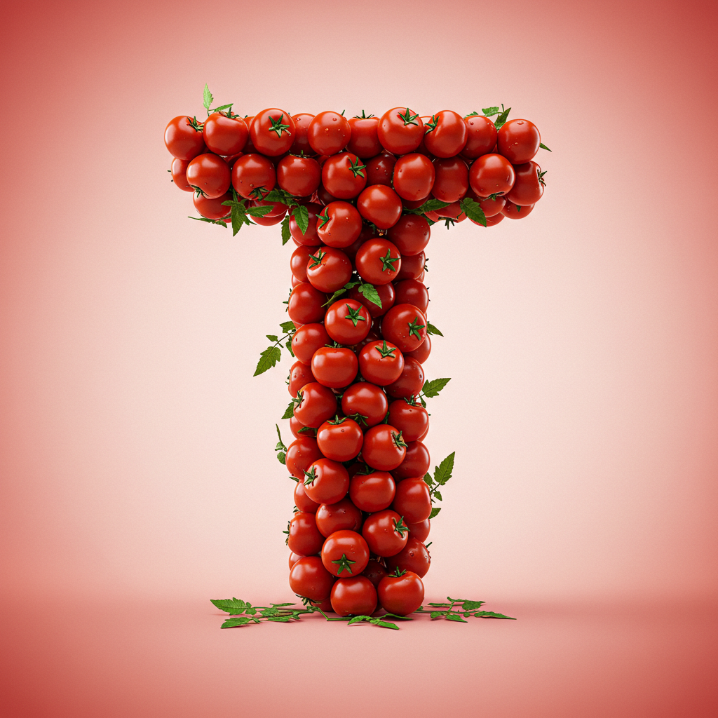 Tomatoes — litera T (wariant 2)