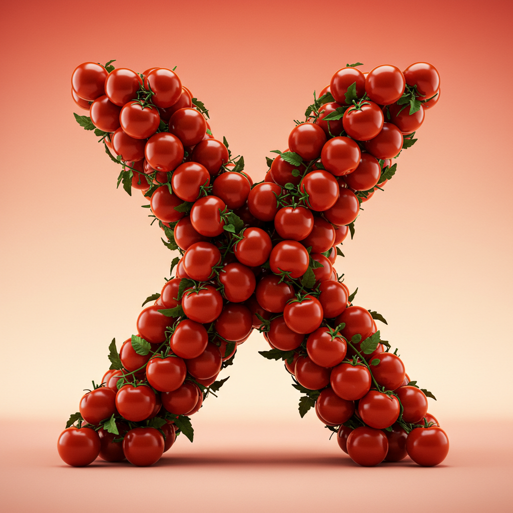 Tomatoes — litera X (wariant 2)