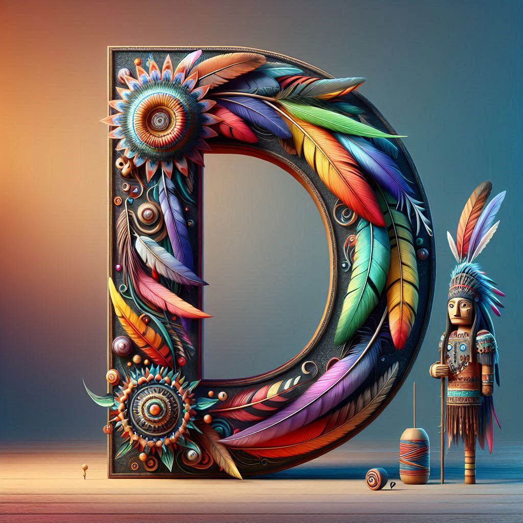Totem — litera D (wariant 2)