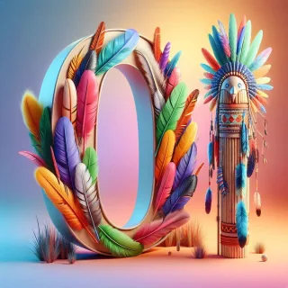 Totem — litera O (wariant 2)