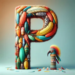Totem — litera P (wariant 2)