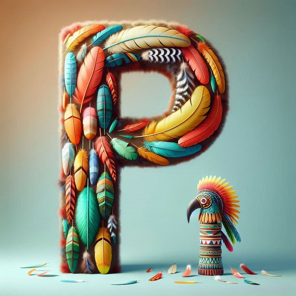Totem — litera P (wariant 2)