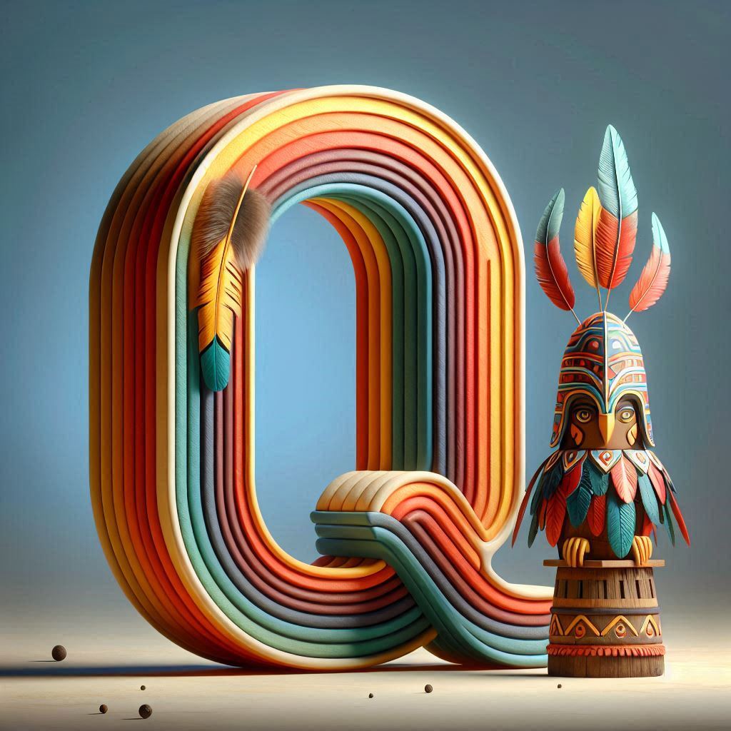 Totem — litera Q (wariant 2)