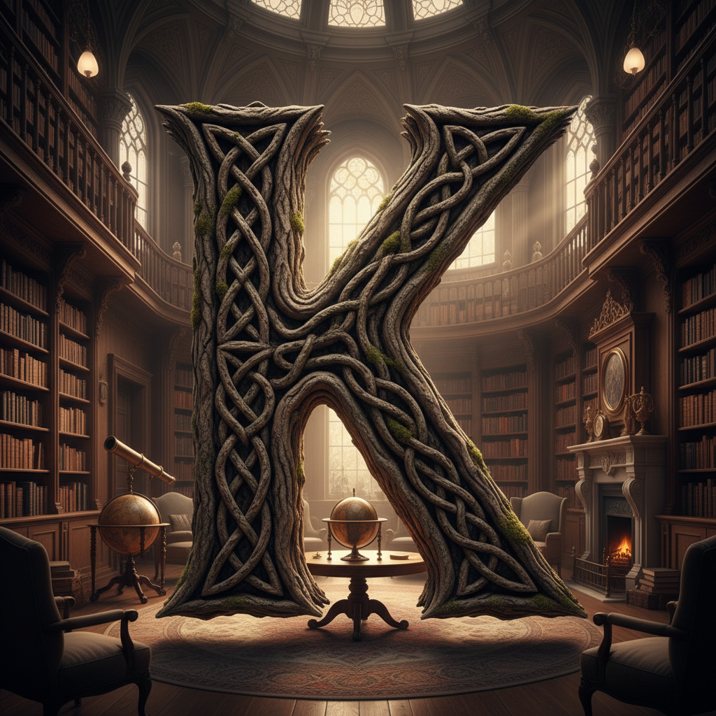 Tree bark — litera K
