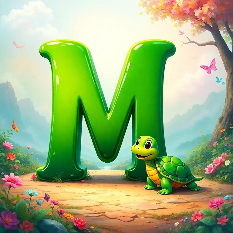 Turtle — litera M