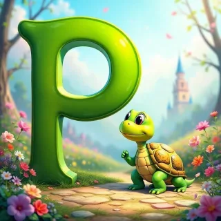 Turtle — litera P