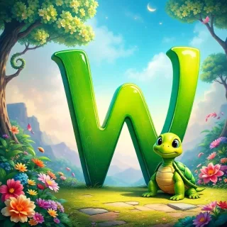 Turtle — litera W