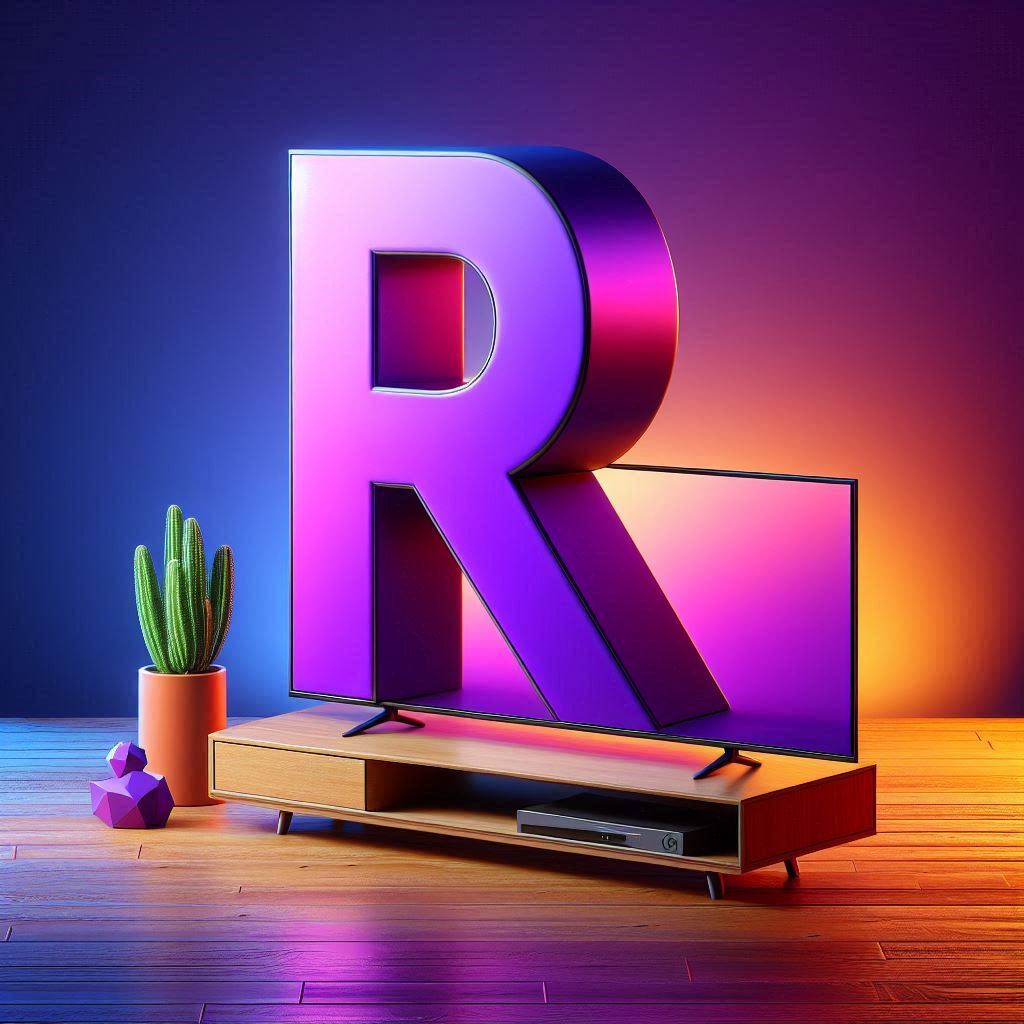 TV set — litera R (wariant 2)