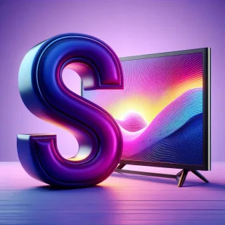 TV set — litera S (wariant 2)