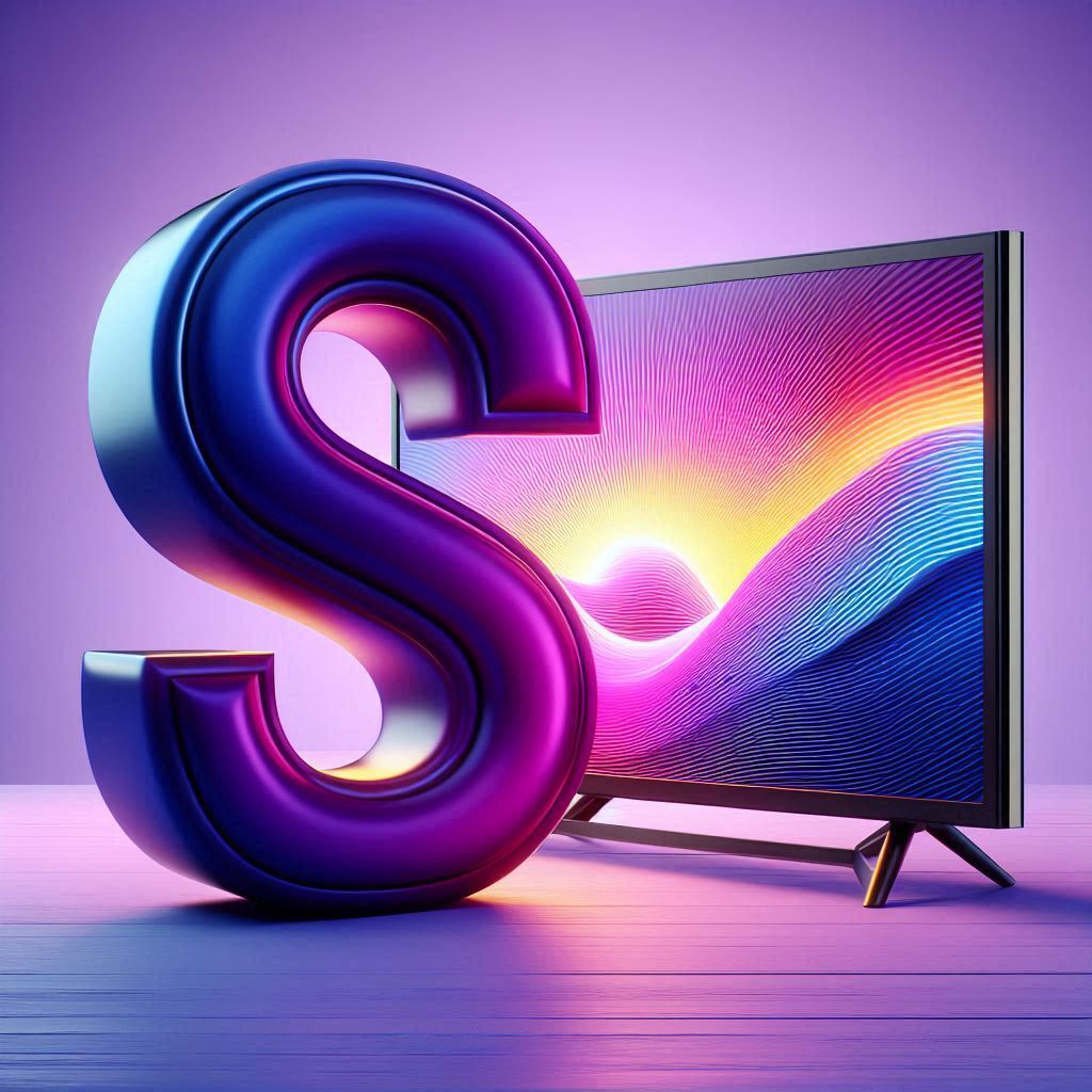 TV set — litera S (wariant 2)