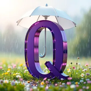 Umbrella — litera Q