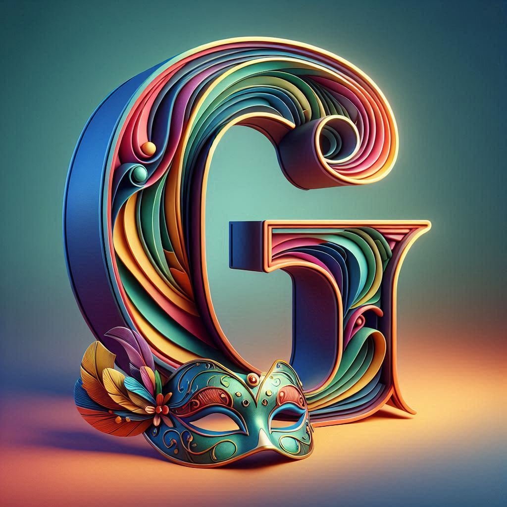 Venetian mask — litera G