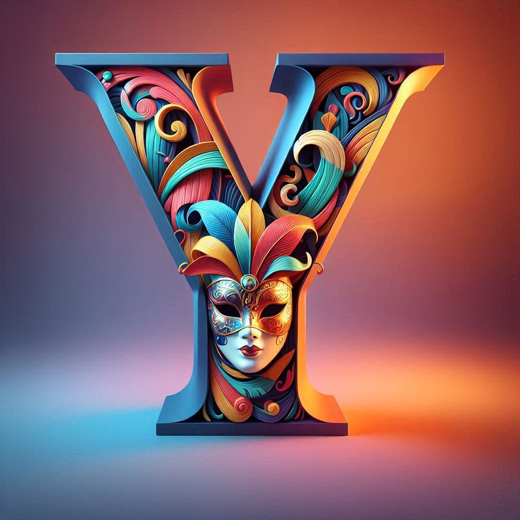 Venetian mask — litera Y
