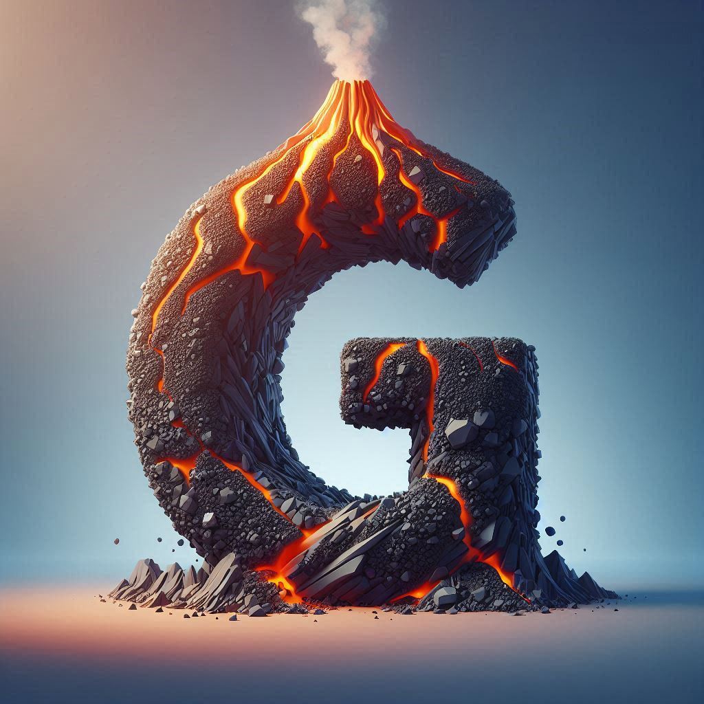 Volcano — litera G (wariant 2)