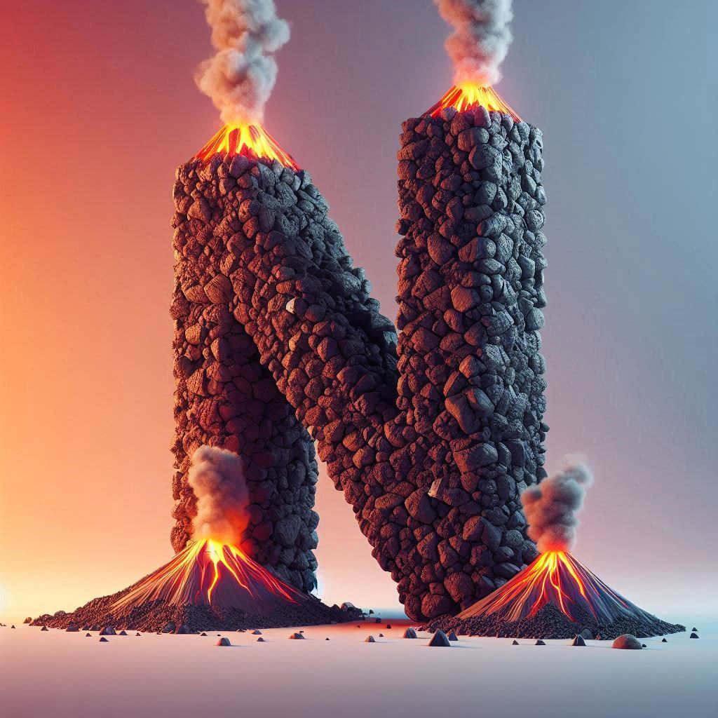 Volcano — litera N (wariant 2)
