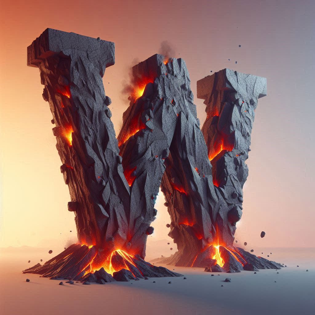 Volcano — litera U (wariant 2)