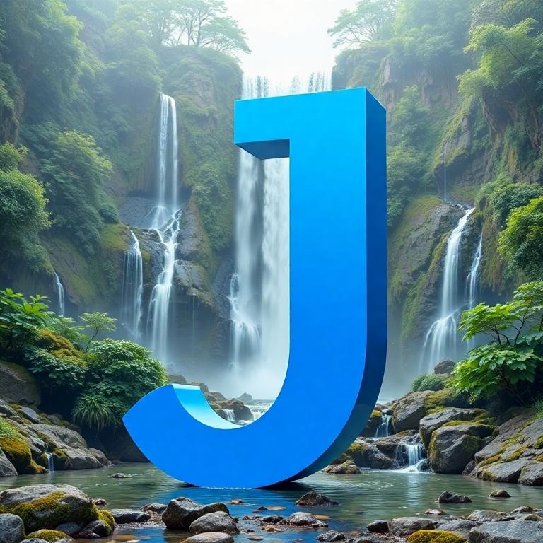 Waterfall — litera J