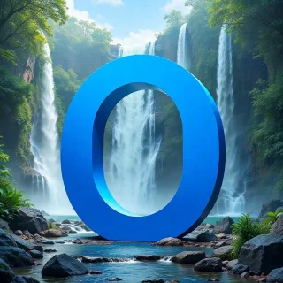 Waterfall — litera O