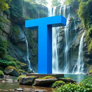 Waterfall — litera T