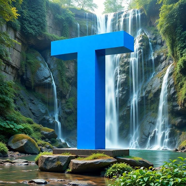 Waterfall — litera T